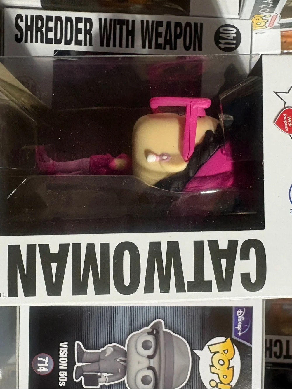 Funko Pop! DC Comics Bombshells Catwoman Pink Vinyl Figure breast cancer - Picture 4 of 6